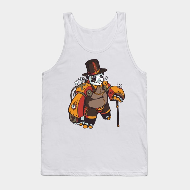 Steampunk Panda Tank Top by madeinchorley